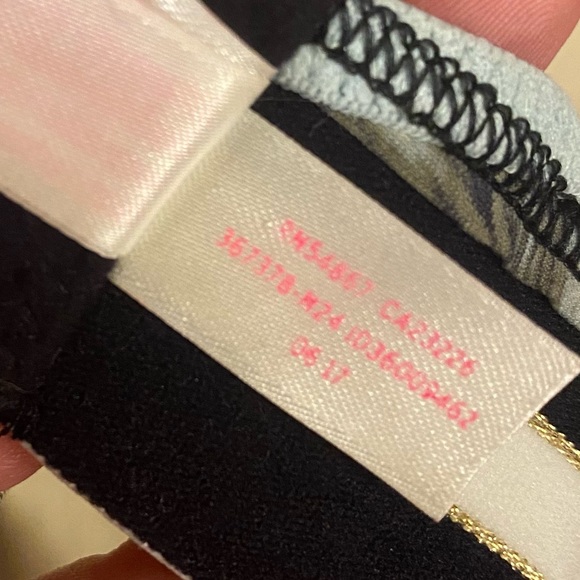 PINK VICTORIAS SECRET I Bra T-Shirt Lightly Lined Palm Tree Stripes 34C - Picture 15 of 15